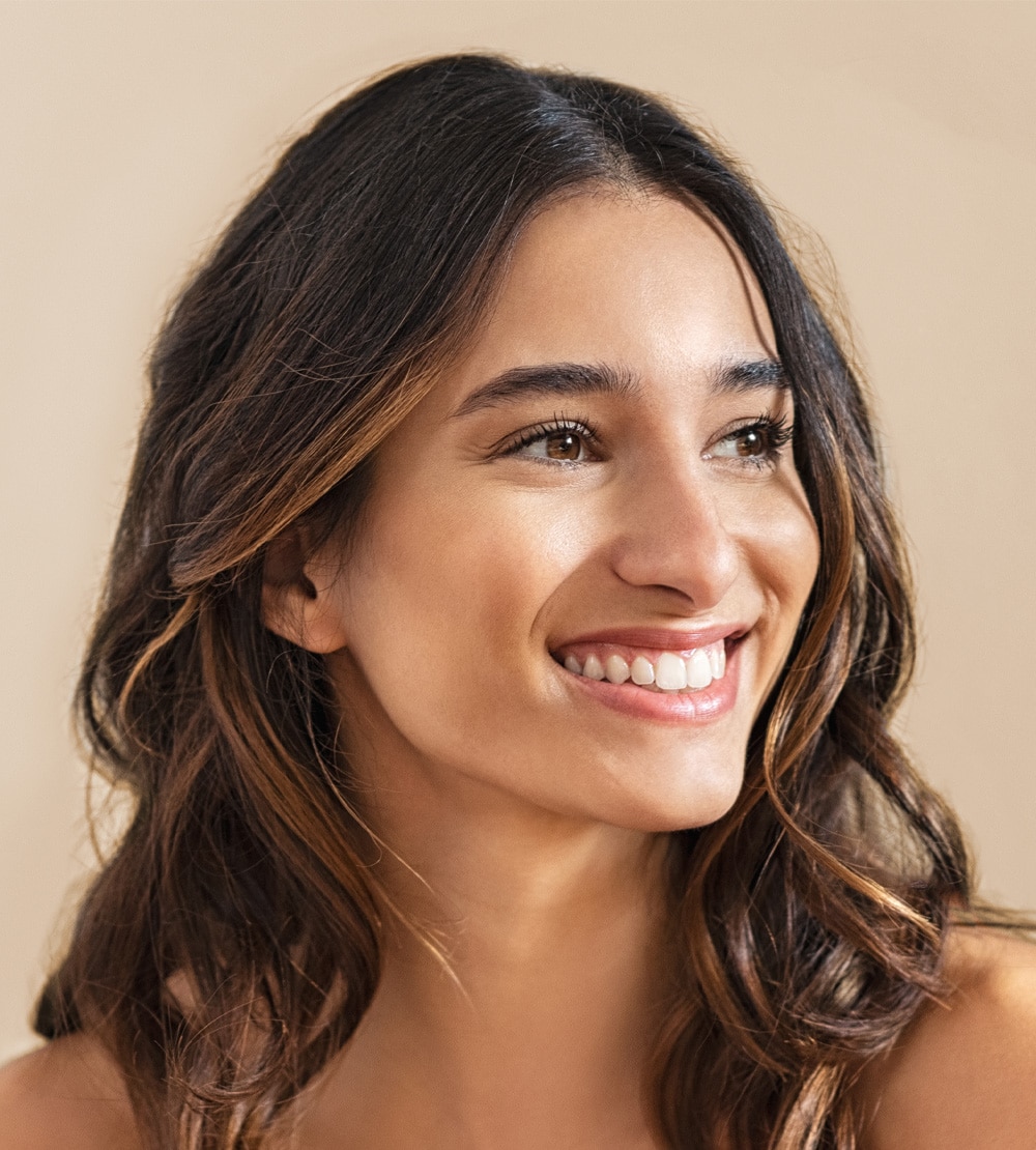 a woman smiling for the camera