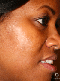 a close up of a person